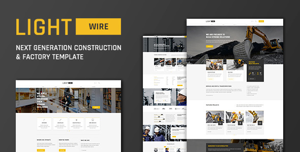 Lightwire – Construction And Industry Template