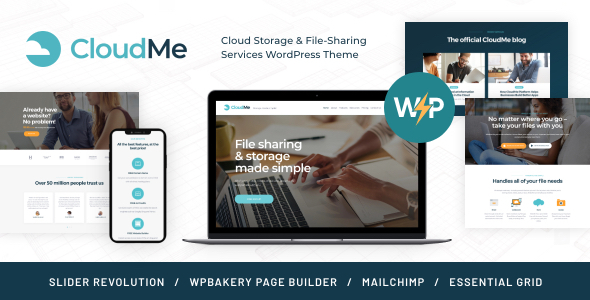 CloudMe – iCloud Storage & File Hosting WordPress Theme
