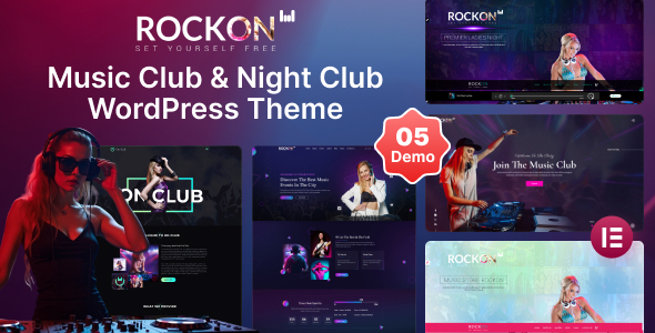 RockON DJ – Music Club & Night Club WordPress Theme