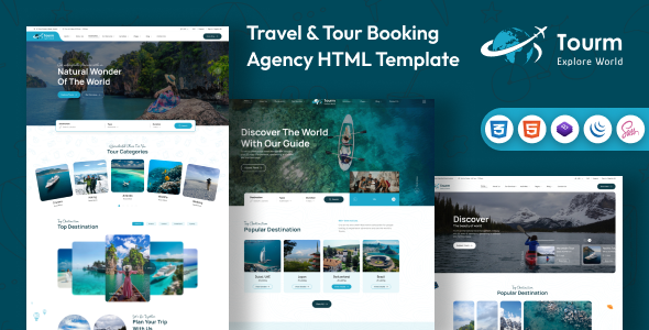 Tourm – Travel & Tour Booking Agency HTML Template
