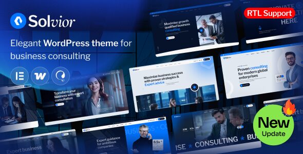 Solvior – Business Consulting WordPress Theme.