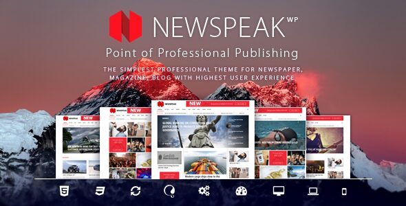 Newspeak – Responsive Magazine WordPress Theme