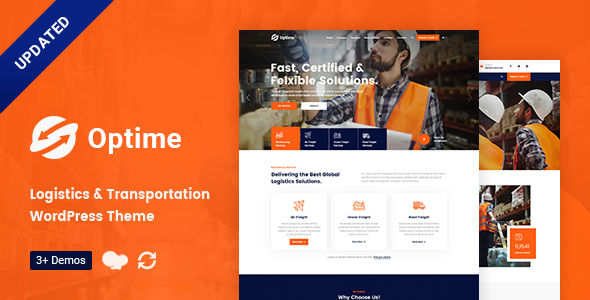Optime – Logistics & Transportation WordPress Theme