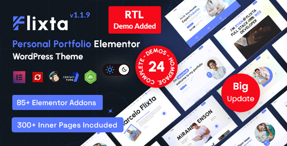 Flixta – Personal Portfolio WordPress Theme