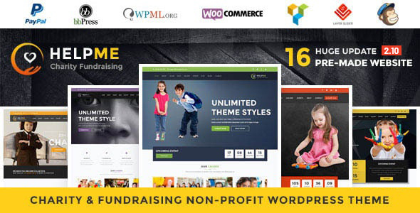 HelpMe – Nonprofit Charity WordPress Theme