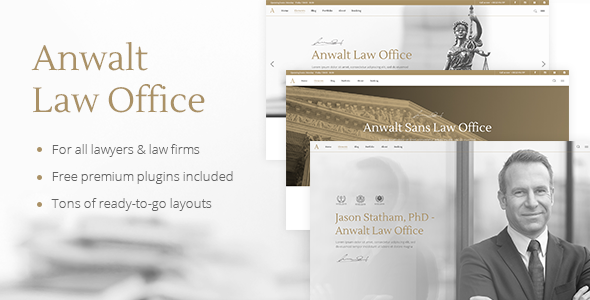 Anwalt – Law Firm WordPress Theme