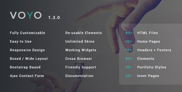Voyo – Fully customizable Multipurpose Template