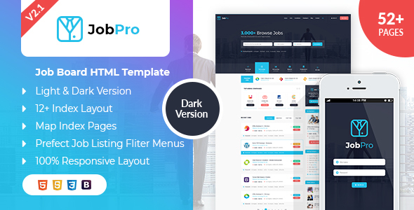 Job Pro – Job Board HTML Template