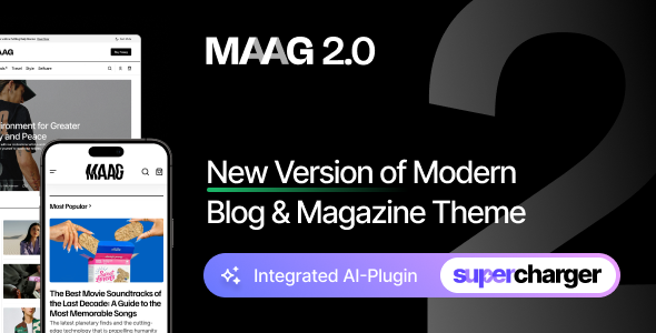 Maag – Modern Blog & Magazine WordPress Theme