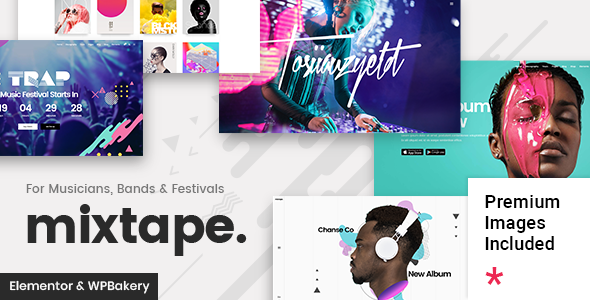 Mixtape – Music WordPress Theme for Artists & Festivals