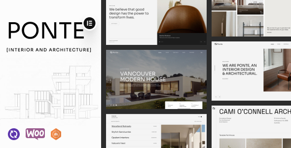 Ponte – Interior Design & Architecture WordPress Theme