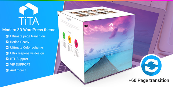 Tita 3D – Modern WordPress Theme