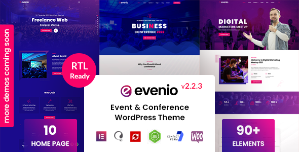 Evenio – Event Conference WordPress Theme