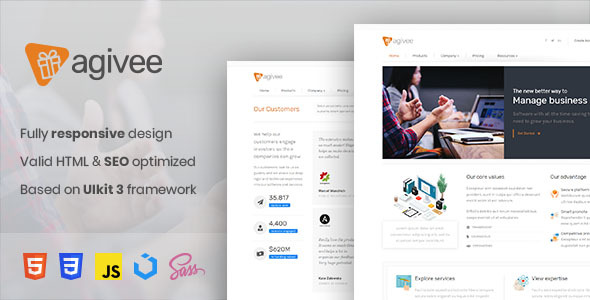 Agivee – Corporate Business HTML Template