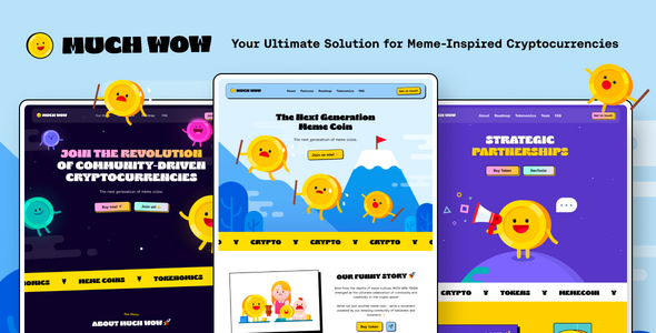 MuchWow – Meme coin ICO and Crypto HTML Template