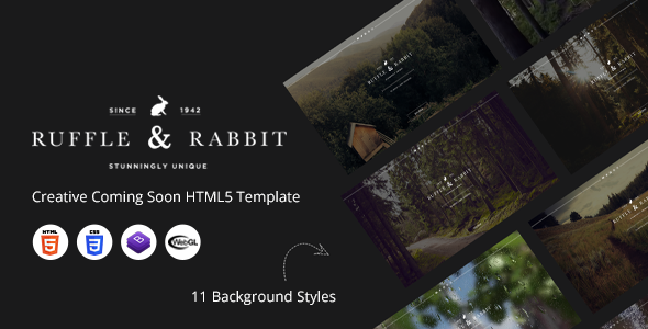 Rabbit – Creative Coming Soon HTML5 Template