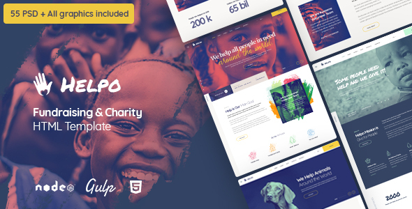 Helpo – Fundraising & Charity HTML Template