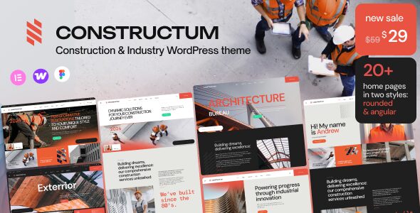 Constructum – Construction & Industry WordPress theme