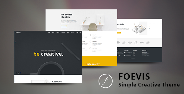 Foevis – Minimal Agency & Video Portfolio WordPress Theme