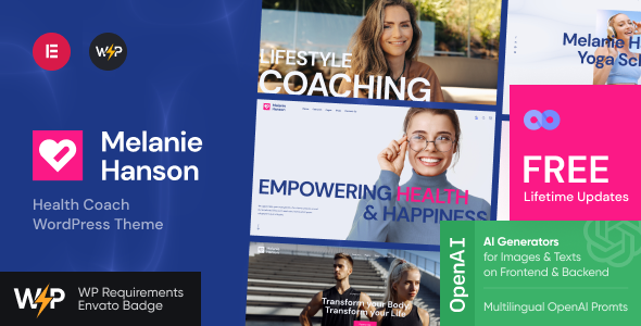Melanie Hanson – Health Coach WordPress Theme
