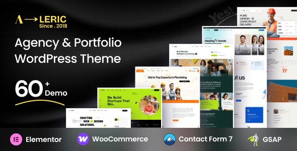 Aleric – Digital Agency and Portfolio WordPress Theme