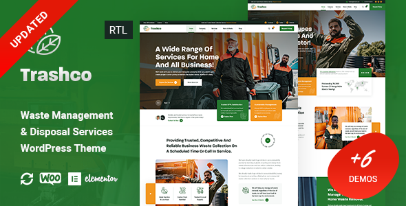 Trashco – Waste Management & Disposal Services WordPress Theme