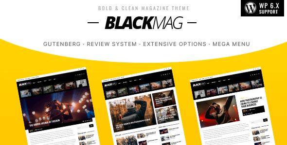 BLACKMAG – Bold & Clean Magazine Theme