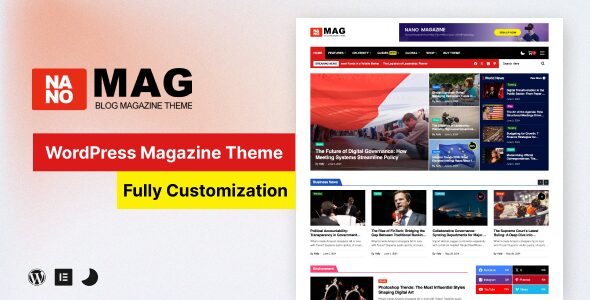 NanoMag – Responsive WordPress Magazine Theme