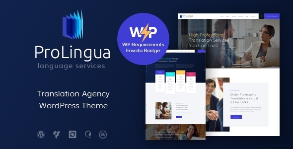 ProLingua – Translation Bureau & Interpreting Services WordPress Theme