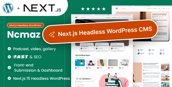Ncmaz – NextJs Headless WordPress Blog Magazine