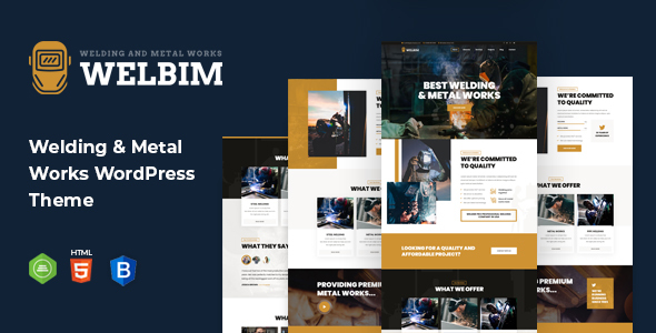 Welbim – Welding Services WordPress Theme