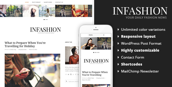 inFashion – Fashion Blog WordPress Theme