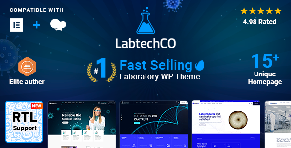 LabtechCO – Laboratory & Science Research WordPress Theme