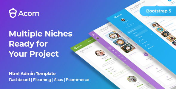 Acorn – Bootstrap 5 Html Laravel .Net Admin Template