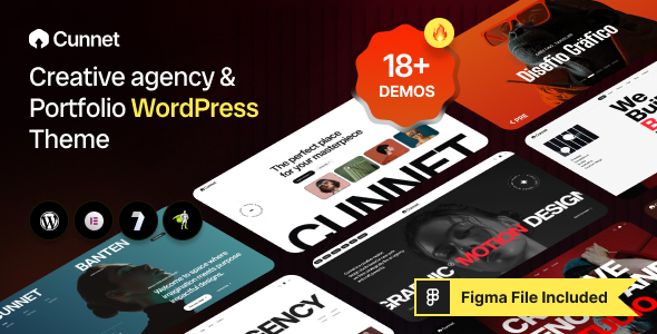 Cunnet – Creative Agency and Portfolio WordPress Theme