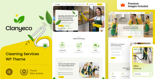 ClanyEco – Cleaning Service WordPress Theme