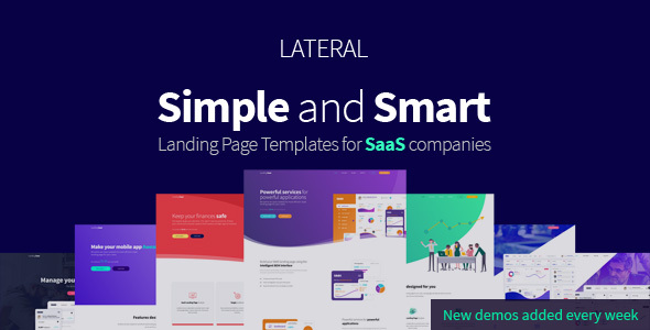 Lateral – Creative SaaS Landing Page Template