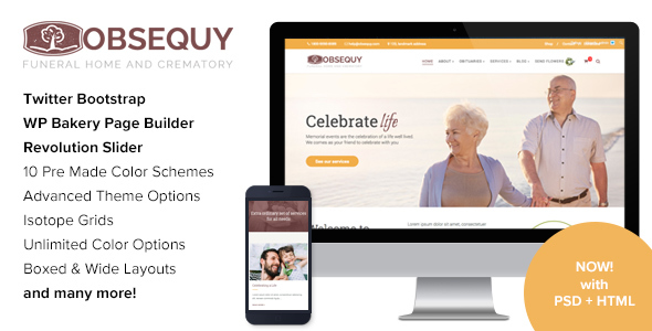 Obsequy – Funeral Home WordPress Theme
