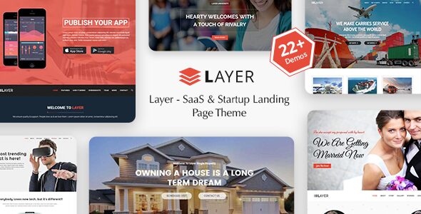 Layer – SaaS & Startup Landing Page WordPress Theme