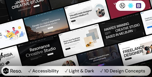 Resonance – Multipurpose Creative NextJs Template