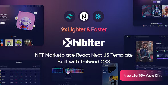 Xhibiter – NFT Marketplace React NextJs Template