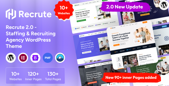 Recrute – Staffing & Recruiting Agency WordPress Theme