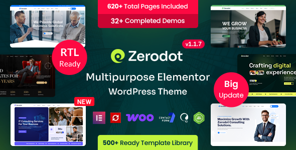 Zerodot – Business & Multipurpose Elementor WordPress Theme