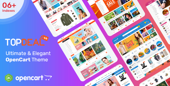 TopDeal - MarketPlace - Multi Vendor Responsive OpenCart 3 & 2.3 Theme with Mobile-Specific Layouts
