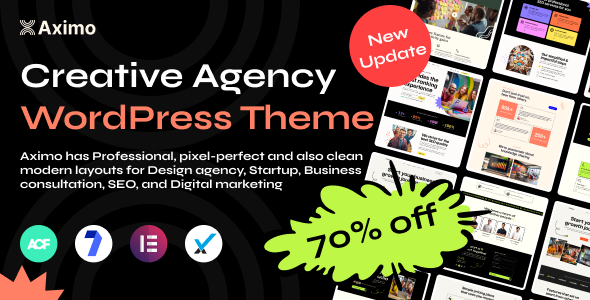 Aximo – Creative Agency WordPress Theme