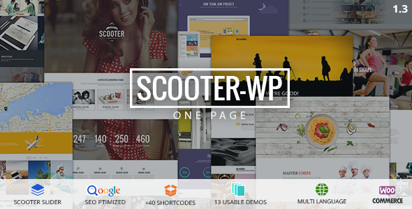 Scooter – One Page Multi-Purpose WordPress Theme