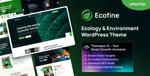 Ecofine – Ecology & Environment WordPress Theme
