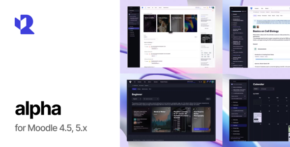 Alpha – Responsive Premium Theme for Moodle