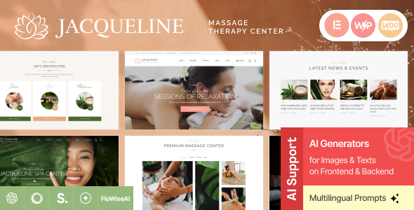 Jacqueline – Spa & Massage Salon Beauty Theme