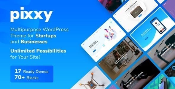 Pixxy  – Landing Page – WordPress Theme